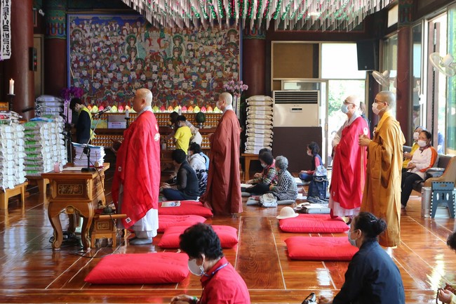 The Vesak great ceremony at Duoc Su Temple, Incheon City, South Korea